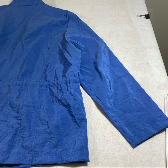 Zenergy Full Zip Jacket drawstring Waist Pockets 3/4 Sleeves Light Blue … - Picture 9 of 10